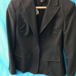 Womans Black Detailed Blazer